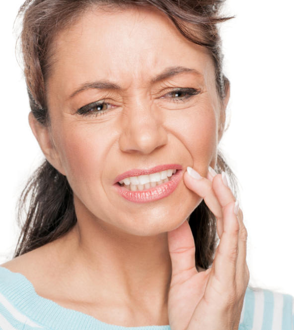 woman with dental pain