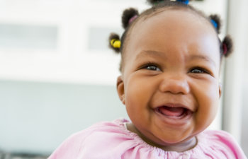 cute smiling baby girl